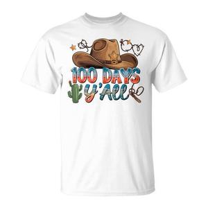 T-shirt promozionale per insegnanti per il 100° giorno di scuola con cappello da cowboy western - T-shirt per il 100° giorno di scuola per insegnanti - Product Image 2