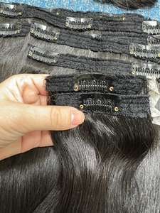 ผมต่อแท้เวียดนาม แบบตรงสลวยเป็นลอน-  แบบใสติดกิ๊บด้านหน้า- ความยาวยาว - Product Image 4