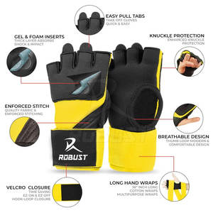 Vendas de Mano y Guantes Interiores de Neopreno Transpirables de Secado Rápido Antideslizantes Personalizables de Alta Calidad para Boxeo - Product Image 2