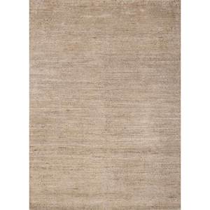 Tapis en laine noué à la main, beige thym et marron, motif abstrait uni, pour entrée de maison, couloir, rectangulaire, Reb-1486, technique artisanale - Product Image 1