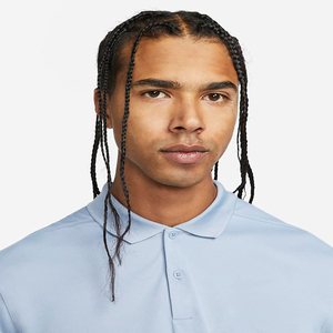 Camisa Polo Clásica Azul Claro para Hombre, Transpirable, de Algodón, Manga Corta, Informal, de Negocios, para Golf, Ligera, para Verano - Product Image 4