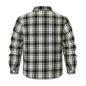 High Quality Customized Kevlar Shirts Motorbike Riding <b>Check</b> Flannel Kevlar Shirts for Men's - Product Image 3