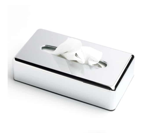 Couvercle de boîte à mouchoirs Rectangle avantage Qualité Argent Miroir Poli Artisanat Boîte à mouchoirs en acier inoxydable - Product Image 4