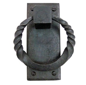 Poignée de porte en métal rond en laiton noir vintage, durable, design moderne pour la décoration de la maison - Product Image 1