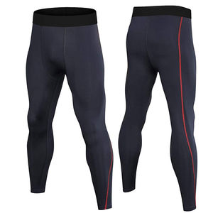 Men's Sports Leggings with Unique Design Elastic Waist Regular Fit <b>Compression</b> <b>Base</b> <b>Layer</b> for Fitness Workout Low Price - Product Image 1