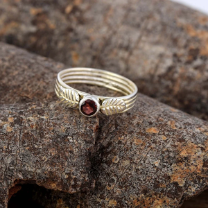 อินเทรนด์ขายส่งเครื่องประดับอัญมณี925แหวนโกเมนเงินสเตอร์ลิงแฮนด์เมดสไตล์ประณีตเครื่องประดับราคาโรงงาน - Product Image 2