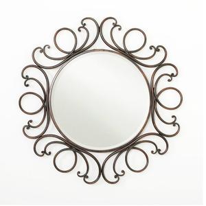 New Style Home Decorative <b>Metal</b> wall <b>mirror</b> Used For Living Rooms <b>Black</b> Finished At Lower Sale Price - Product Image 5