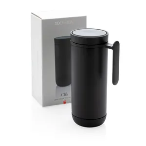 Taza de Viaje Personalizada de Acero Inoxidable con Diseño de Merchandising Click - Product Image 4
