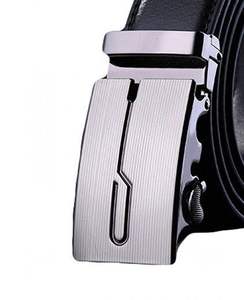 Meilleure qualité 100% ceinture en cuir de peau de vache véritable avec boucle automatique en acier Designer de luxe Prix d'usine le plus vendu - Product Image 2