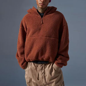 Sweat à capuche vintage pour homme en polyester/coton de haute qualité, style hip-hop, avec impression numérique et broderie personnalisée - Product Image 3