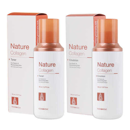 [Best] Foodaholic Nature Collagen Toner 150ml  Korean Beauty High Quality Korean Skin Care Serum Amouple Lotion Cream