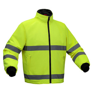 "Unisex azul marino impermeable Hi Vis reflectante ropa de trabajo chaqueta cremallera cortavientos ropa de seguridad personalizada último diseño para la venta" - Product Image 3