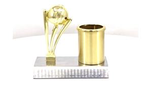 El más demandado Metal Cricket Theme Pen Stand Organizador de escritorio Soporte elegante y duradero para bolígrafos Disponible para suministro mundial - Product Image 2