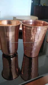 Tasse en métal au design antique avec couvercle en verre en acier inoxydable plaqué cuivre vente en gros de haute qualité Style européen décoration de la maison - Product Image 6