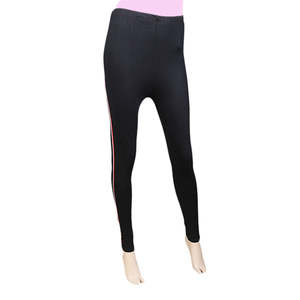 Collant moulant à lacets latéraux pour femme 39 Noir - Product Image 1