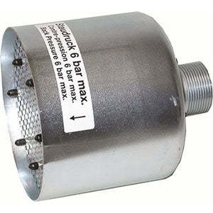 Nouveaux silencieux pneumatiques en acier inoxydable de 1,1/2 pouces, raccords, vannes et filtres pour circuits d'air comprimé, modèle 3472G - Product Image 1