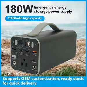 Portable 180W Outdoor Power Bank with Wireless <b>Charging</b> 220V High Power Home Emergency Energy Storage MPPT <b>Controller</b> - Product Image 3