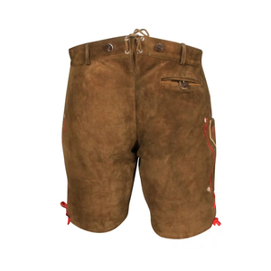 Nouveau short décontracté en cuir véritable bavarois Lederhosen pour hommes de haute qualité avec motif toutes les couleurs disponibles - Product Image 3