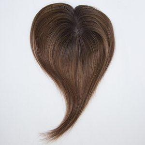 TopElles Stock Ready To Ship 100% European Virgin Hair Brown Color 3*4 Mono Base Hair Topper For Salon