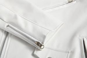 Chaqueta de Cuero con Solapa para Hombre, Abrigo Informal de Alta Calidad para Motocicleta, Ropa de Cuero, Primavera y Otoño - Product Image 3