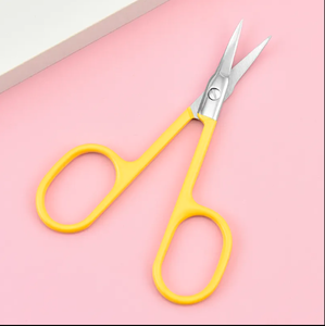 Tijeras de uñas de acero inoxidable con mango de cerámica de alta calidad, hoja recta, punta afilada para belleza, manicura, pedicura, cuidado de cutículas - Product Image 4