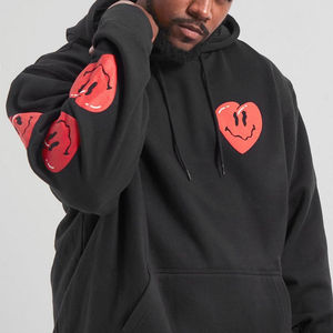 Sudadera con capucha informal de algodón 100% para hombre, Sudadera con capucha con estampado 3D de Color sólido ligero de alta calidad - Product Image 6