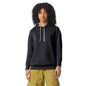 Ladies Custom OEM Oversized <b>Plain</b> Heavyweight <b>Hoodie</b> <b>Black</b> Hoody - Product Image 1