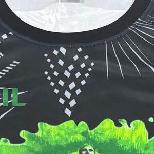 Maillots de football à col rond respirants sublimés, logo personnalisé, maillots de football avec tissu en maille 100% polyester - Product Image 3