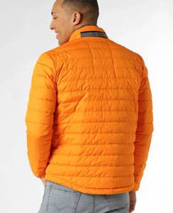 Chaqueta de plumón personalizada para hombre de fábrica al por mayor, chaqueta cálida acolchada para exteriores a prueba de viento de talla grande para hombre - Product Image 6