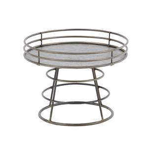 Support à gâteau rond en métal antique pour la réception, la présentation de desserts, la table de fête de mariage, la décoration et la mise en scène élégante d'événements - Product Image 3