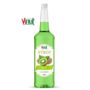 750ml סירופ בקבוק VINUT בריא סירופ עם קיווי פירות בטעם (100% טבעי) ספקים ויצרנים