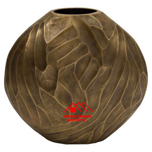 Centros DE MESA DE BODA, nuevo diseño, de aluminio y Metal jarrón, decoración de jardín, acabado antiguo, diseño Vintage, jarrón de Metal para mesa - Product Image 1