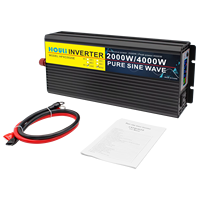 Générateur onduleur à onde sinusoïdale pure monophasé HOULI 12V 24V 48V 60V 110V 4000W pour la maison et la voiture