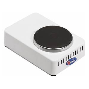 Table de cuisson électrique 1 zone CF Parker blanche 450W, plaque chauffante modèle 5310P avec zone de cuisson PFO10PB 11.5x17x6cm - Product Image 1