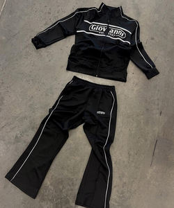 Men's Winter <b>Hooded</b> <b>Zip</b> Front Embossed Solid Breathable Windproof Embroidered Streetwear Fleece Activewear Tracksuits 380g High - Product Image 1