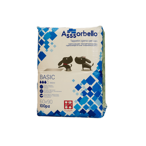 Ferribiella 60x90 Almohadillas Absorbentes para Perros 100 Unidades 950ml Resistentes a Olores con Tiras Adhesivas para Pañales de Mascotas - Product Image 1