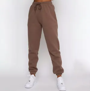 New Stylish Solid Long Sleeve High Waist Crop Top Women's 2-Piece Cotton-<b>Polyester</b> <b>Tracksuit</b> Hoodie Set - Product Image 5