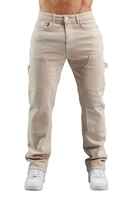 Pantalon en jean pour homme, nouvelle conception respirante de qualité supérieure, tissu denim décontracté kaki, double genouillère, personnalisable