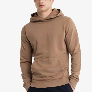 Sudadera con Capucha Unisex Color Granate Sólido para Invierno, Corte Regular, Felpa de Algodón, Casual, con Bolsillo Tipo Canguro 2026 - Product Image 1