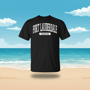 Fort Lauderdale Florida T-shirt da spiaggia retrò minimalista, set regalo culturale e turistico, souvenir - Product Image 3