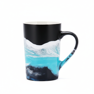 Taza/Tazón de Resina Epoxi Minimalista Ecológica Hecha a Mano de Primera Calidad, Colores Personalizados, Efecto Mármol Brillante, Acabado Liso, Ligero - Product Image 4