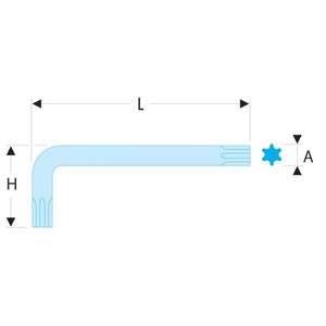 ประแจหกเหลี่ยมแบบสั้น Facom - Product Image 2