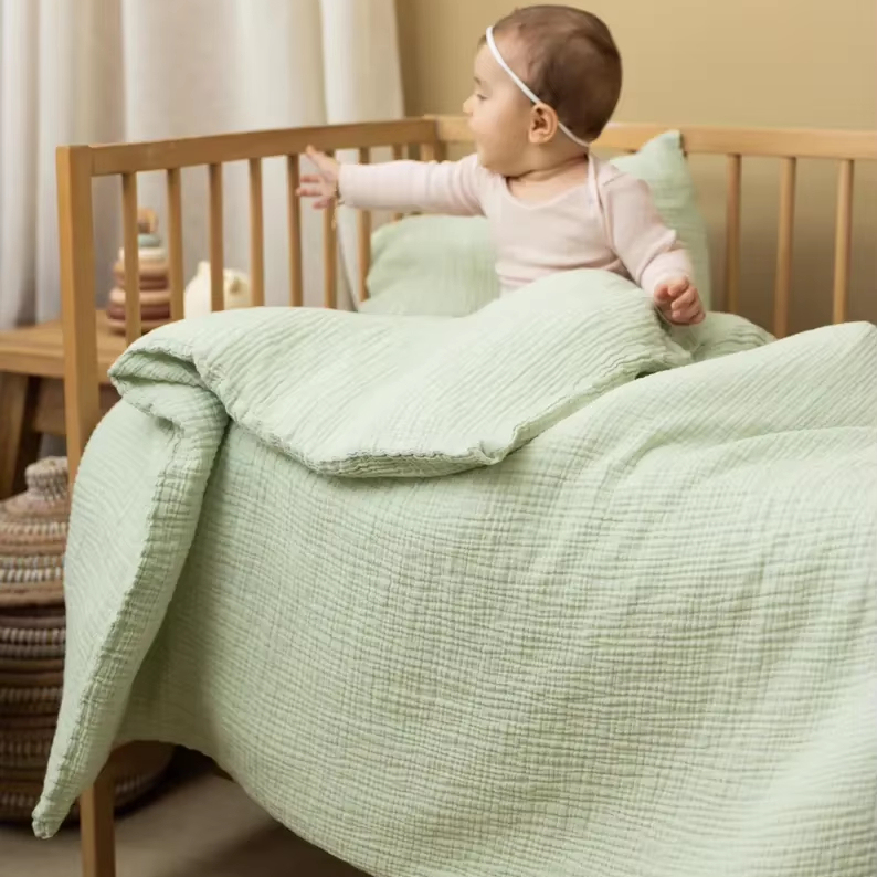 100 Organic Muslin Cotton Bedding Set