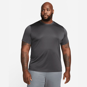 Camiseta deportiva antracita para hombre: tela de Jersey suave, ajuste relajado, 100% poliéster - Product Image 5