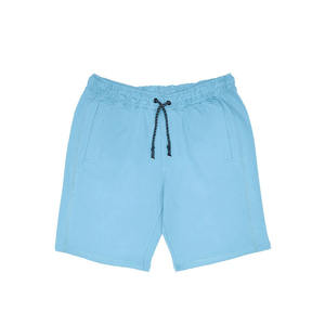 Verano Moda hombres Casual 100% algodón pantalones cortos secado rápido cordón cintura recta con técnica bordada - Product Image 5