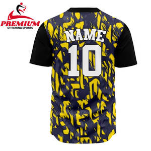 Uniforme de Béisbol de Alto Rendimiento, Tela Absorbente de Humedad, Logotipo Personalizado, Jersey de Béisbol a Precio Económico - Product Image 4