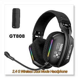 Auriculares Inalámbricos Tri-Modo RGB de 2.4Ghz, Auriculares para Juegos con <span class=keywords><strong>Dongle</strong></span> USB 2.4G, GT808 - Product Image 2