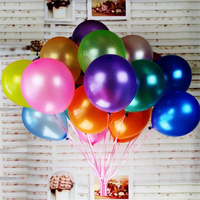 Ballons gonflables ronds en latex métallisé en gros - Multicolores pour les décorations de Noël et de Pâques