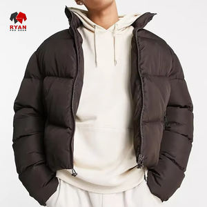 Veste d'hiver matelassée pour homme, personnalisation de la marque, tissu respirant, design léger et isolé - Product Image 1