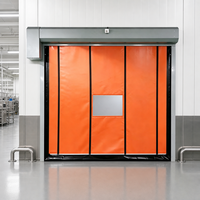 Porte rapide à fermeture éclair auto-réparatrice, porte rapide anti-collision en PVC à récupération automatique pour entrepôt et usine alimentaire